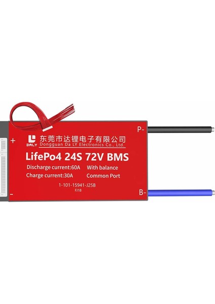 Daly Lifepo4 Bms 24S 60A Balanslı – Ortak Port