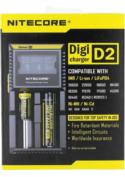 Nitecore D2 Lityum Pil Şarj Cihazı