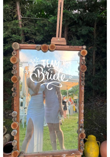 Bride To Be Yazısı Ayna Cam Sticker Team Bride Sticker Aksesuar Iz Bırakmaz Kolay Yapışır