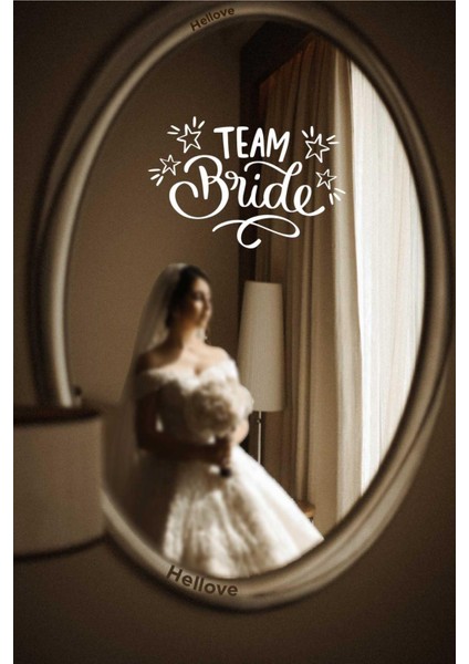 Bride To Be Yazısı Ayna Cam Sticker Team Bride Sticker Aksesuar Iz Bırakmaz Kolay Yapışır