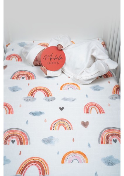 Yenidoğan Müslin Örtü ve Anı Kartları Seti - Türkçe fiyatları