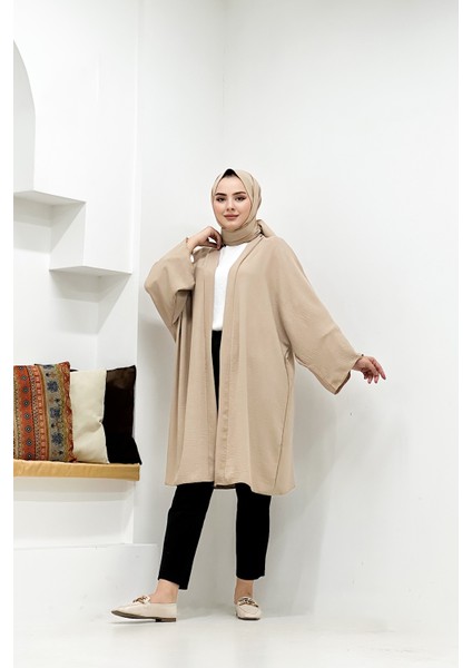 Cng Moda Büyük Beden Kuşaklı Aerbin Spor Kimono