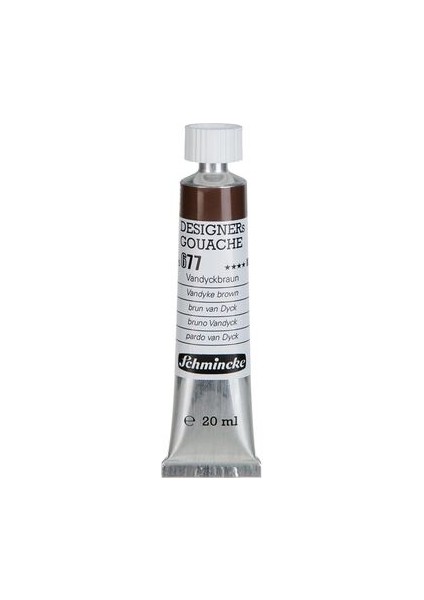 Hks Designers' Gouache 20 Ml. Tüp Guaj Boya 677 Vandyke Brown