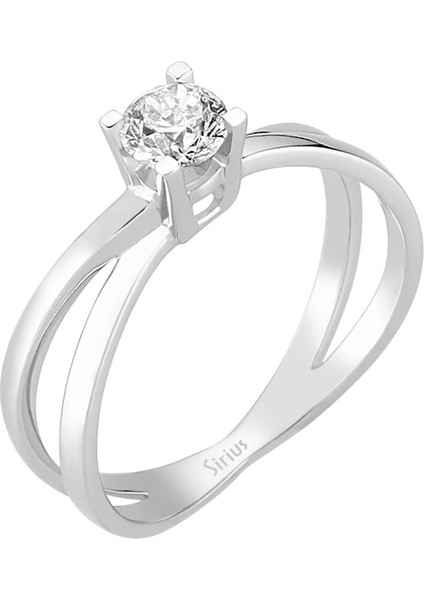 G Renk 0,47 Karat Pırlanta Tektaş Yüzük 0423R0016