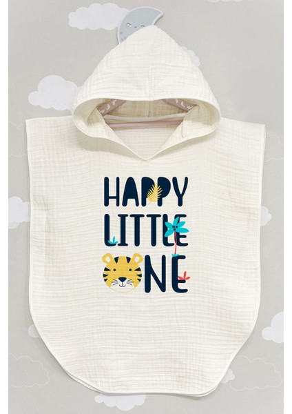 4 Kat Müslin Panço - Pure Baby Serisi - Happy Lion