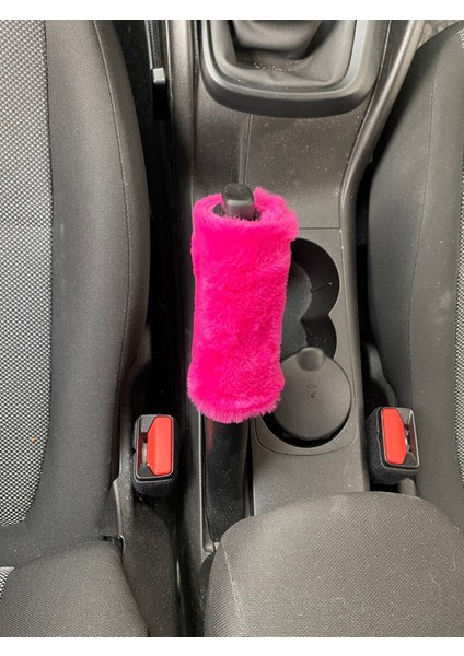 Yumuşak Peluş El Freni Süsü Fuşya Pembe