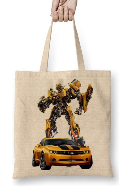 Bumblebee Transformes Bez Çanta Uzun Saplı