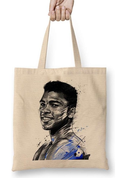 Muhammed Ali Boks Bez Çanta Uzun Saplı 01