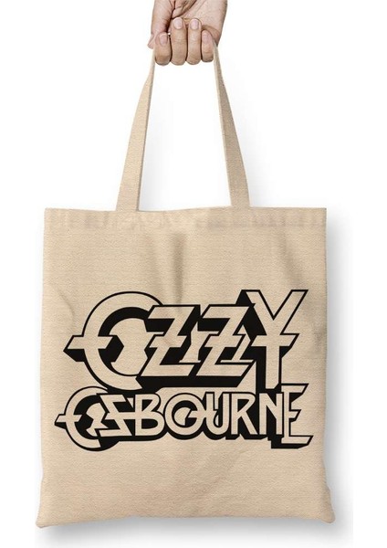 Ozzy Ozbourne Logo Bez Çanta Uzun Saplı