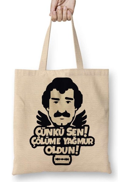 Müslüm Gürses Çünkü Sen Çölüme Yağmur Oldun Bez Çanta Uzun Saplı