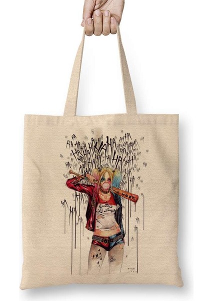 Suicide Squad Crop Top Bez Çanta Uzun Saplı