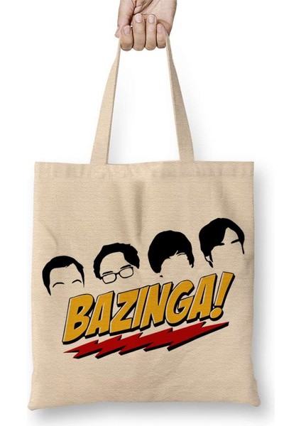Big Bang Sheldon Cooper Theory Bazingaa Bez Çanta Uzun Saplı