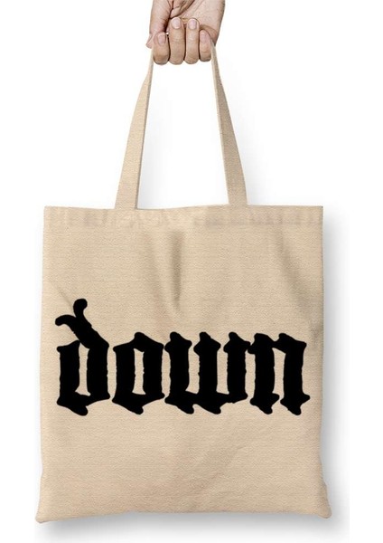 Down Pantera Kyuss Mastadon Black Label Society Bez Çanta Uzun Saplı