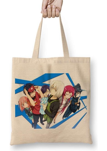 Hataraku Maou Sama Part Timer Bez Çanta Uzun Saplı
