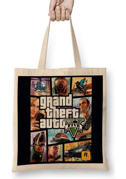 Grand Theft Auto 5 Gta V Bez Çanta Uzun Saplı