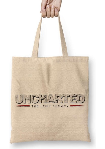 Uncharted The Lost Legacy Logo Bez Çanta Uzun Saplı