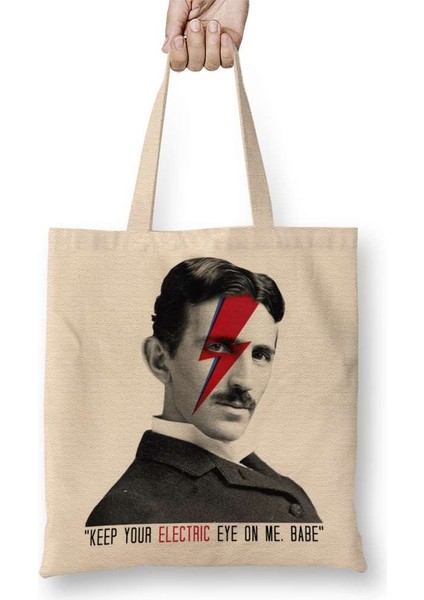 Nikola Tesla Electric Eyes Bez Çanta Uzun Saplı