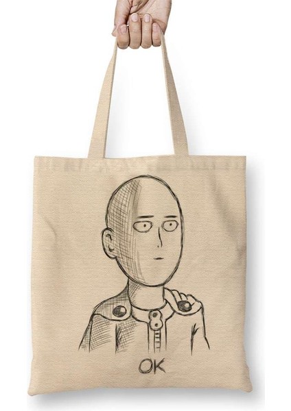One Punch Man Ok Bez Çanta Uzun Saplı