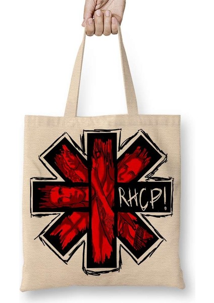 Rhcp Red Hot Chili Peppers Bez Çanta Uzun Saplı