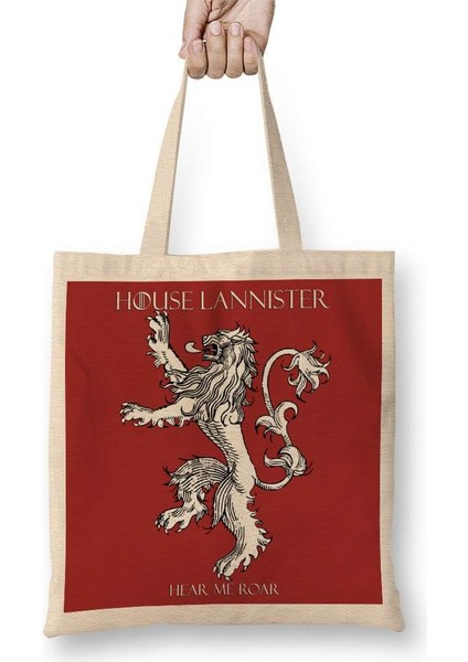 Game Of Thrones House Lannister 2 Bez Çanta Uzun Saplı
