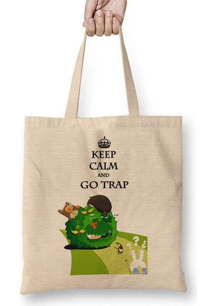 A Melhor Trap Keep Calm Bez Çanta Uzun Saplı