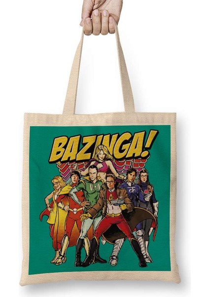 The Big Bang Theory Bazinga Bez Çanta Uzun Saplı