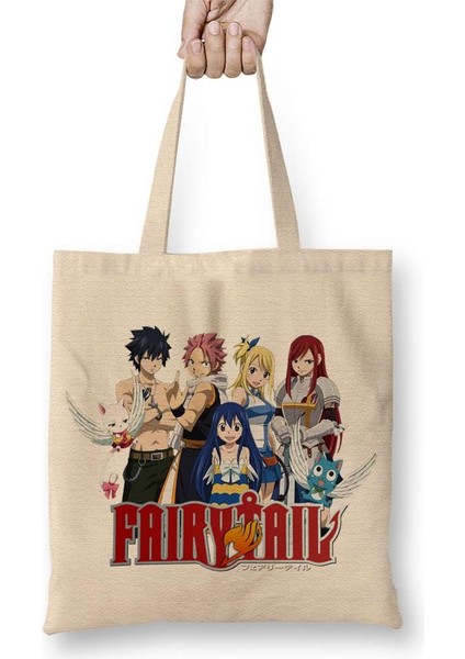 Fairy Tail Anime Erza Scarlet Happy Lisanna Straus Bez Çanta Uzun Saplı