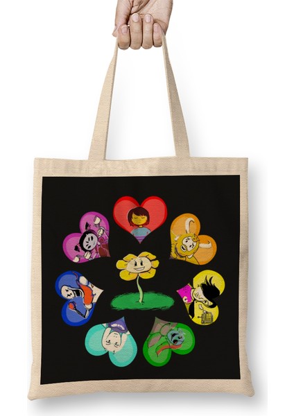 Chara Undertale Friends Bez Çanta Uzun Saplı