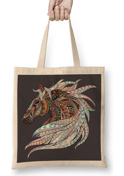 Color Horse 2 Bez Çanta Uzun Saplı