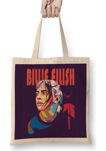 Billie Eilish 02 Bez Çanta Uzun Saplı
