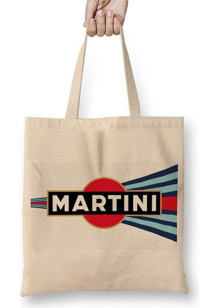 Martini Racing Curved Stripe Bez Çanta Uzun Saplı