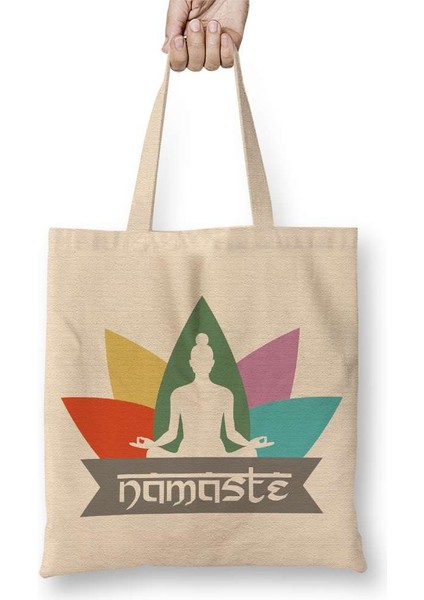Namaste Yoga Bez Çanta Uzun Saplı
