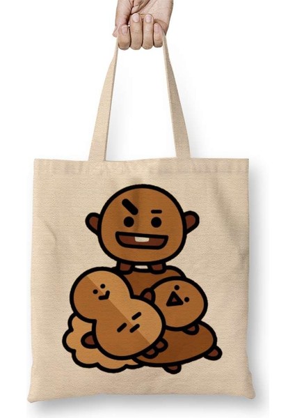 Bts Love Yourself BT21 Shooky Bts Bez Çanta Uzun Saplı