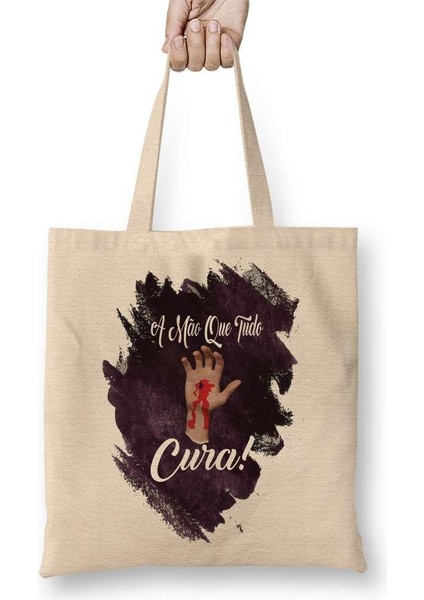 Jesus A Mao Que Tudo Cura Bez Çanta Uzun Saplı