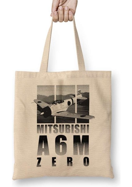 Mitsubishi A6M Zero Bez Çanta Uzun Saplı