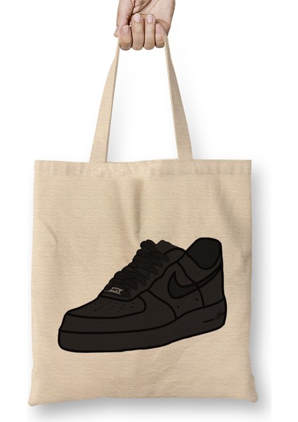Air Force 1 Black Air Force Ones Bez Çanta Uzun Saplı