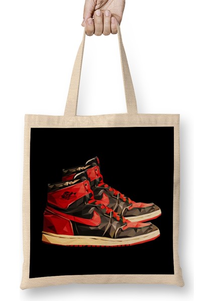 Air Jordan 1 Sneaker Bez Çanta Uzun Saplı
