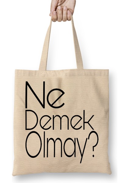 Ne Demek Olmay Karadeniz Bez Çanta Uzun Saplı