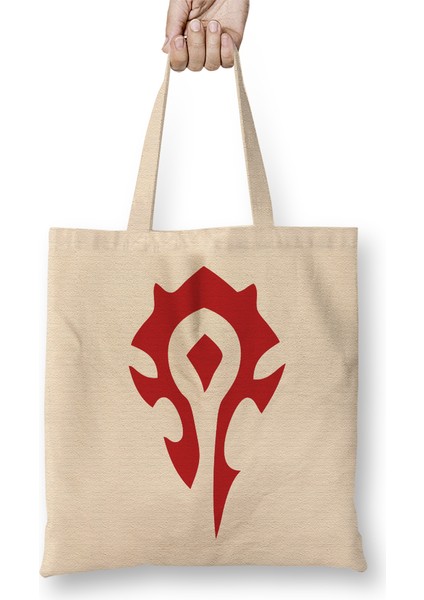 World Of Warcraft Horde Bez Çanta Uzun Saplı