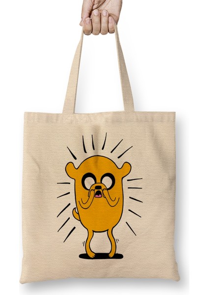 Adventure Time Jake The Dog In Shock Bez Çanta Uzun Saplı