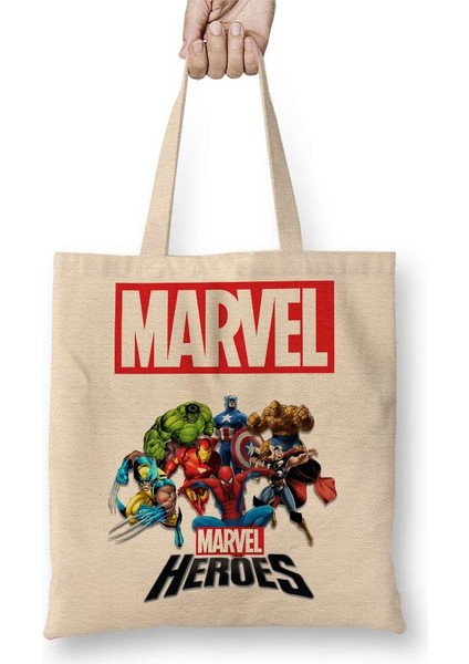 Marvel 01 Bez Çanta Uzun Saplı