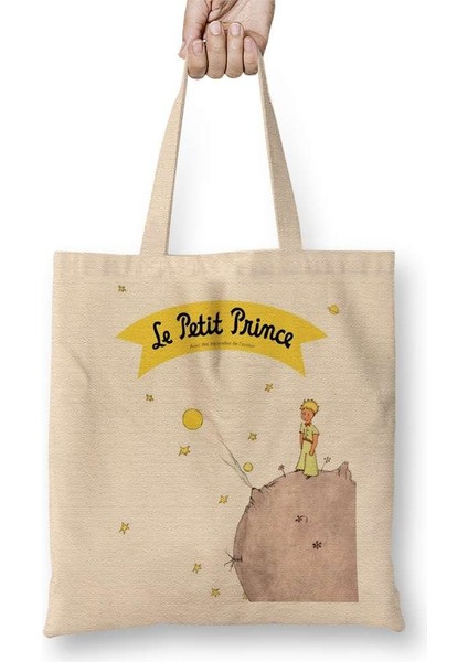 Le Petit Prince Küçük Prens Bez Çanta Uzun Saplı