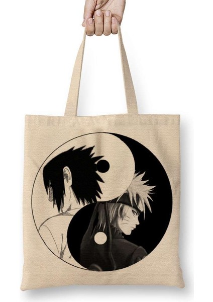 Naruto E Sasuke Bez Çanta Uzun Saplı