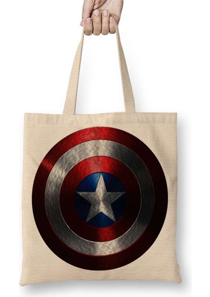 Captain America Bez Çanta Uzun Saplı
