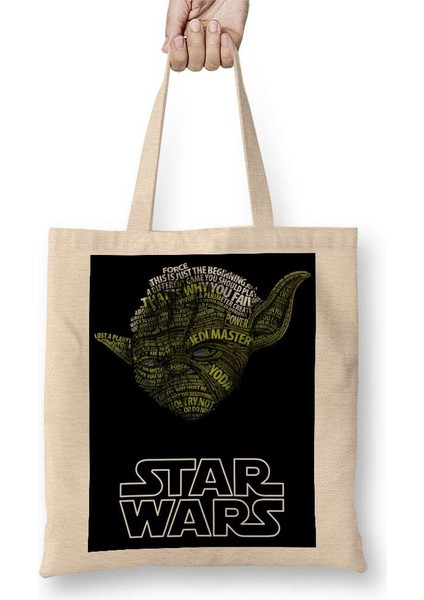 Star Wars Jedı Master Bez Çanta Uzun Saplı