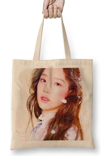 Taeyeon Bez Çanta Uzun Saplı