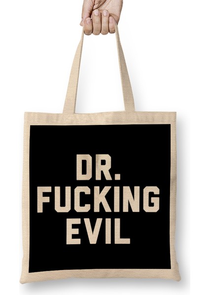 Dr Fucking Evil Bez Çanta Uzun Saplı