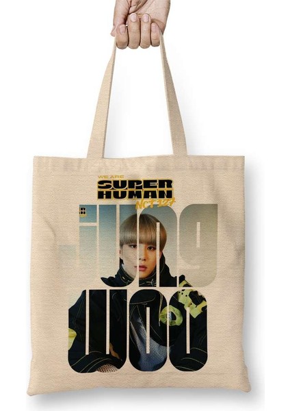 Nct 127 Jungwoo Superhuman Bez Çanta Uzun Saplı
