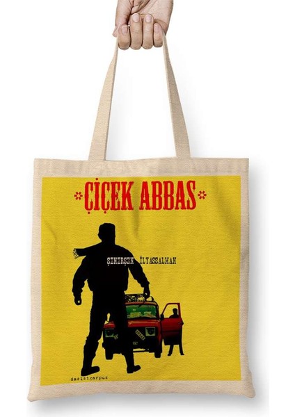 Çiçek Abbas Şener Şen Ilyas Salman Bez Çanta Uzun Saplı