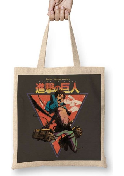 Shingeki No Kyojin Attack On Titan Bez Çanta Uzun Saplı